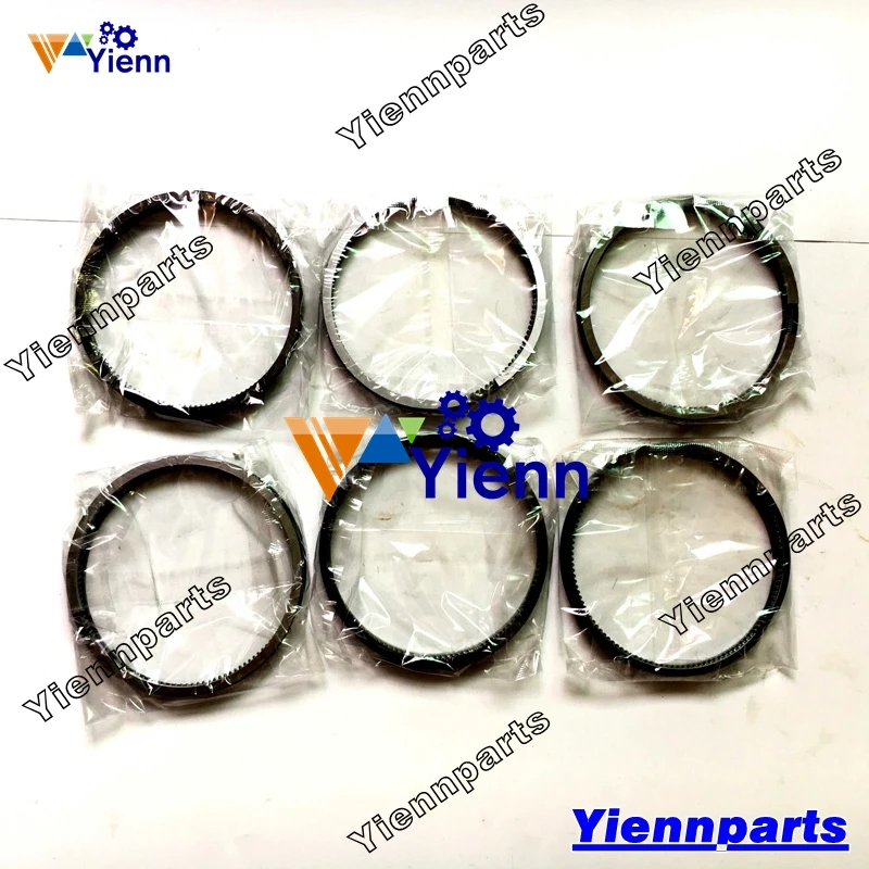 For Mitsubishi 6D16 6D16T Piston Ring ME999955 ME997467 Fuso Trucks and Excavators Diesel Engine Repair Parts | Автомобили и