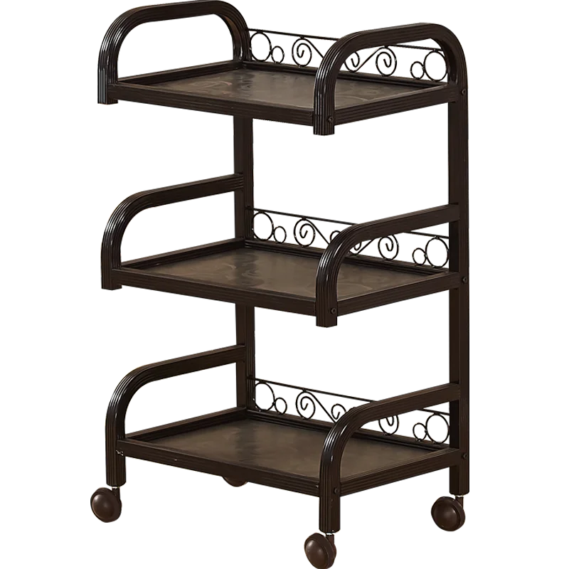

Hairdressing iron art three floor beauty salon trolley manicure tattoo mobile tool cart shelf