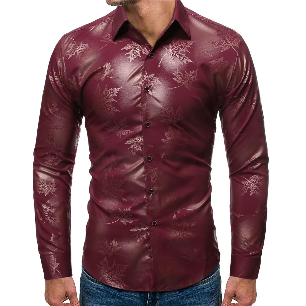 Рубашка мужская camisa masculina уличная новая стильная модная печать с длинными рукавами мужские рубашки с длинными рукавами