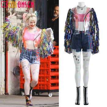 

2020 new film Birds of Prey And the Fantabulous Emancipation of One Harley Quinn Cosplay Costume Women Sexy Suit COSPLAYONSEN