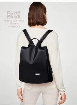 

2020 new shoulder bag large capacity travel bag fashion casual solid color travel backpack double zipper anti-theft backpack