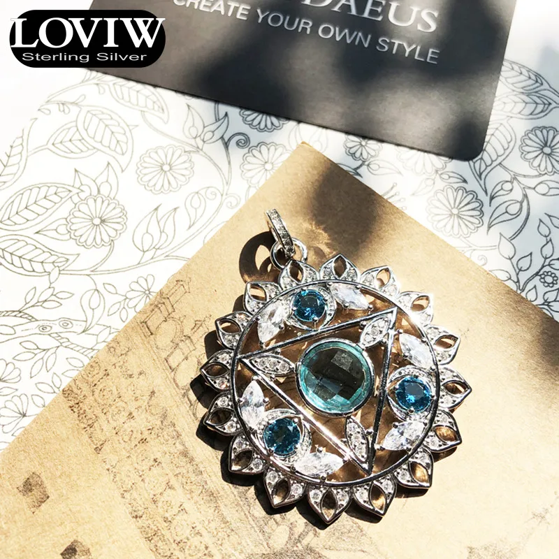 Кулон ГОРЛОВАЯ ЧАКРА, синий, Фирменная Новинка Модные украшения Thomas SABOR Стиль Цепочки и ожерелья Аксессуары подарок для женщин и девушек, заменитель мужчины