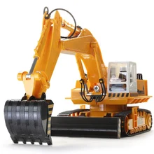 11 канальный экскаватор на дистанционном управлении большой инженерный автомобиль электрический детская игрушка пульт дистанционного управления автомобиль грузовик мальчик игрушка автомобиль