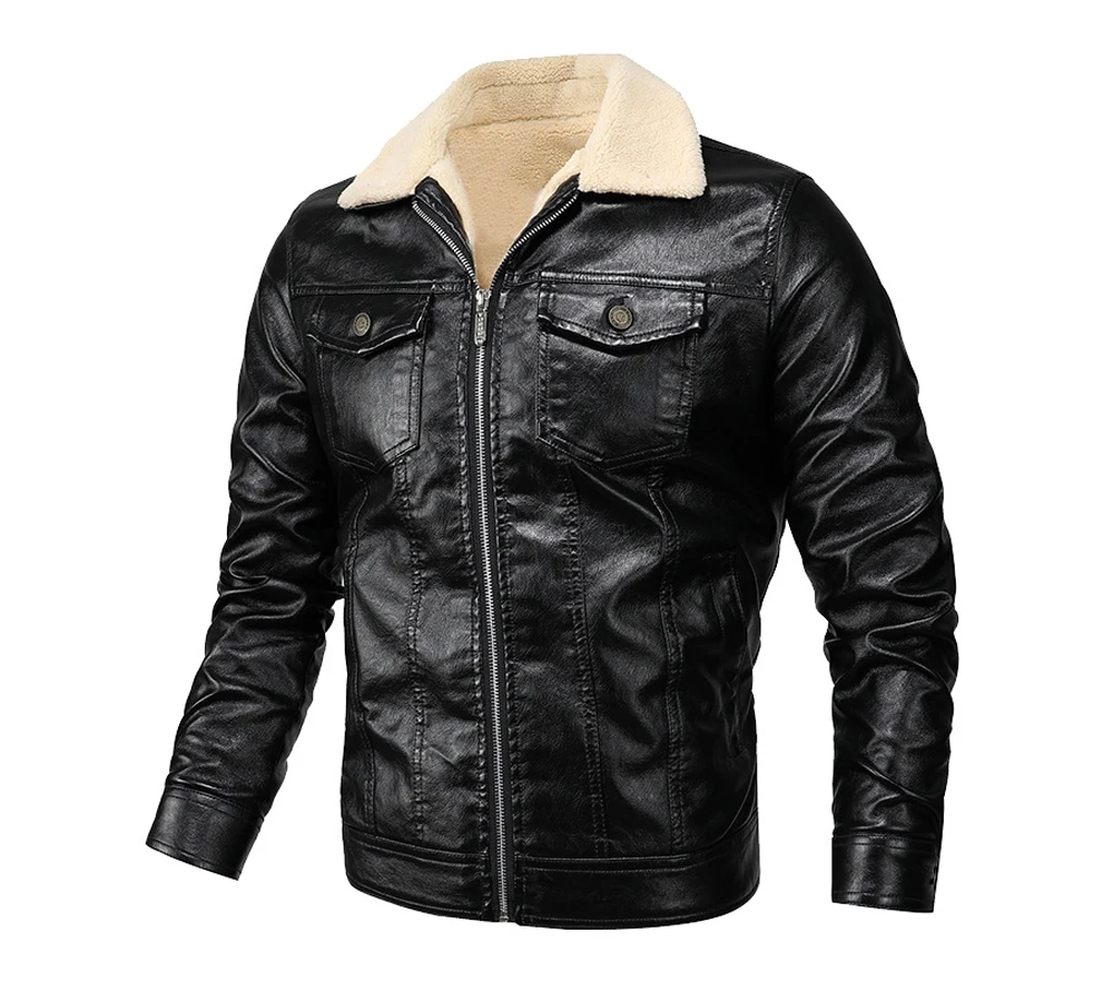 DIMUSI Мужская PU куртка кожаные пальто зимние мужские s меховой воротник теплая тонкая искусственная кожа Мотоциклетные Куртки мужские байкерские куртки одежда