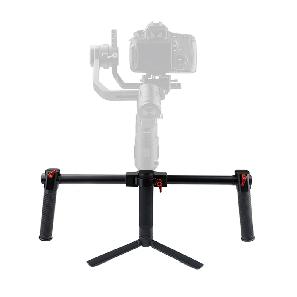 

Photography Aluminum Alloy Dual Handle Grip Extended Handheld Kit Handheld Gimbal for DJI Ronin S Stabilizer Camera Accessory