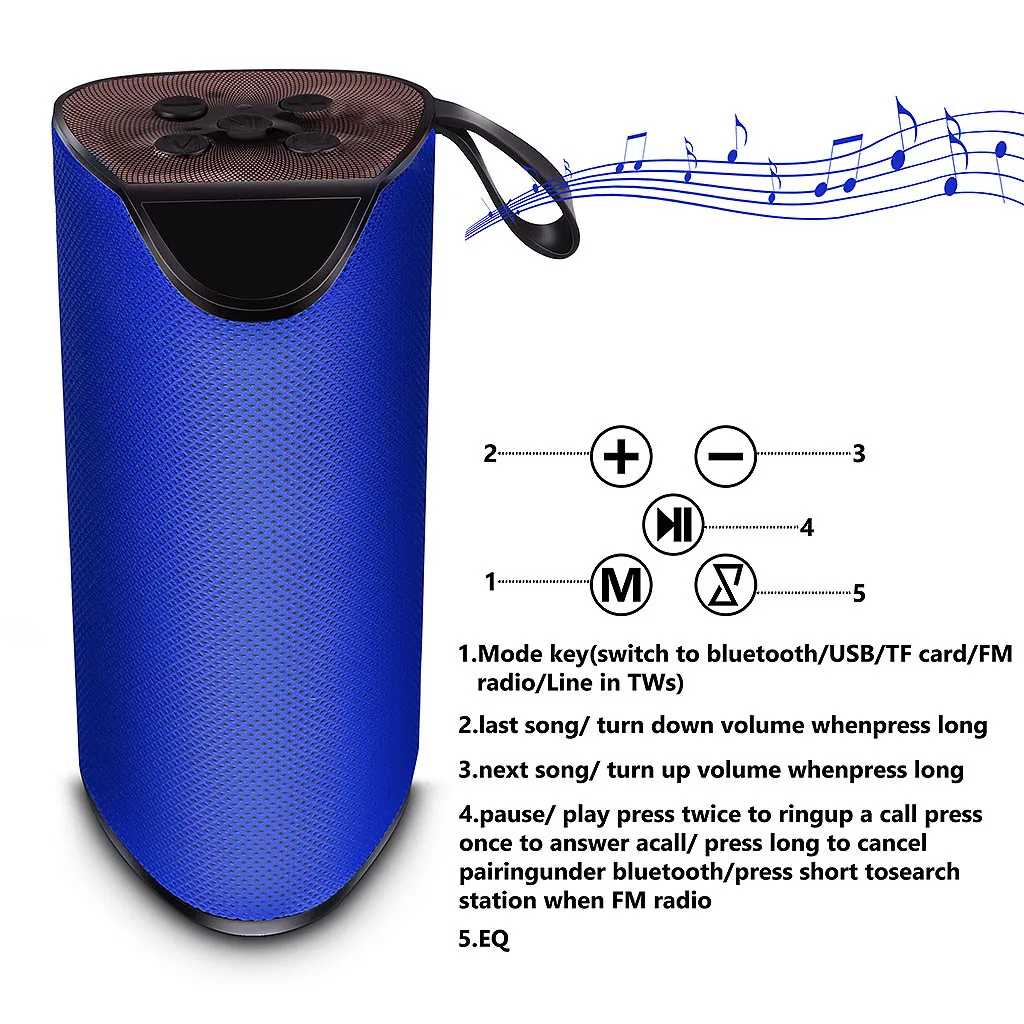 Hifi Sup-er бас Bluetooth динамик портативный беспроводной динамик Usb Радио Fm Mp3 стерео открытый динамик#10