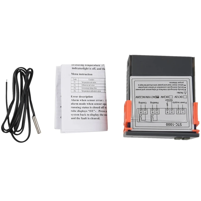 New 220V/STC-/1000 Digital Temperature Controller Thermostat with NTC