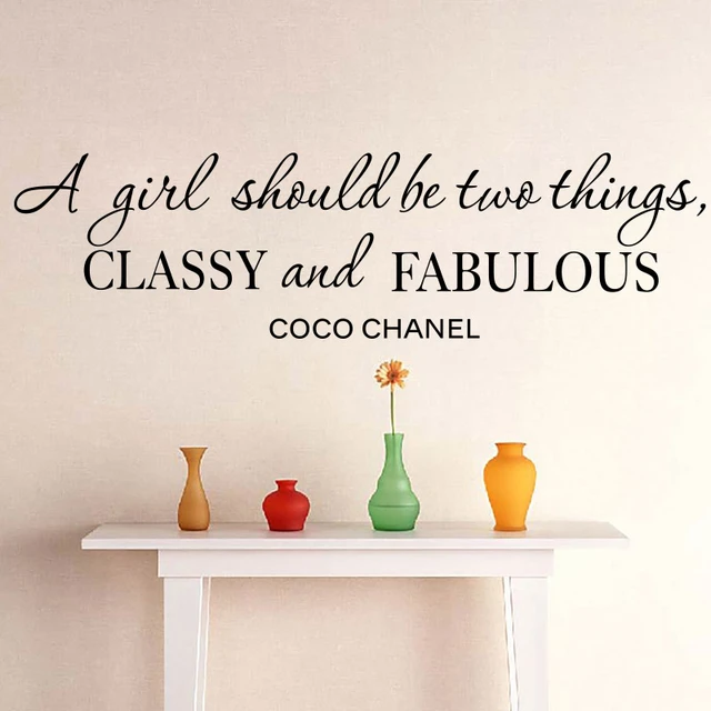 Smile Art Design A Girl Should Be Two Things Classy and Fabulous Quote  Canvas Print Motivational Inspirational Home Decor Artwork Bedroom Living  Room Ready to Hang Made in the USA - 36x24 