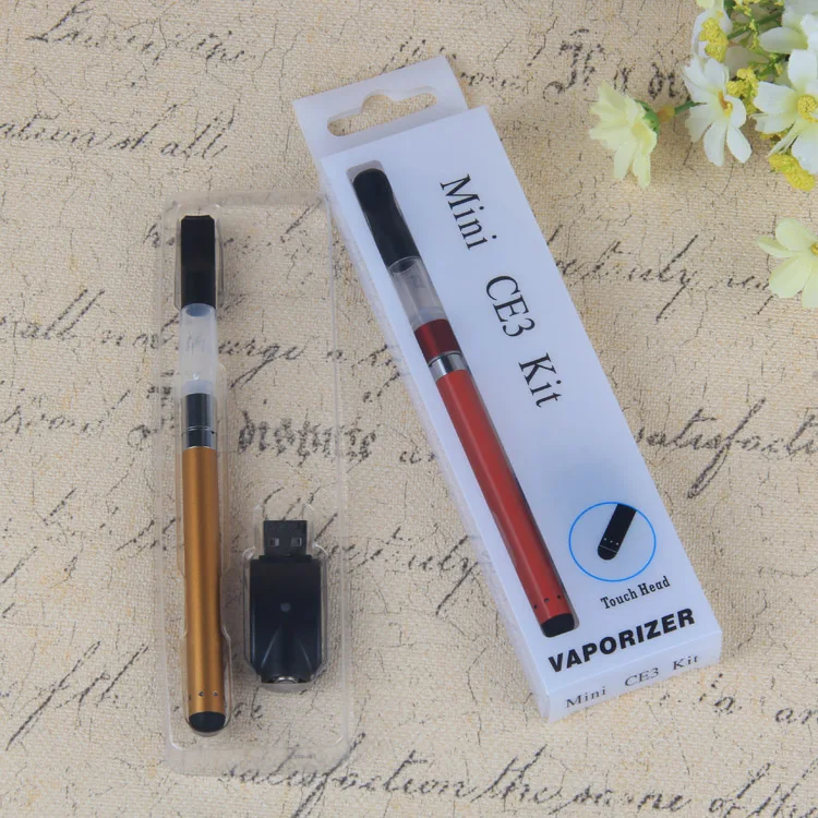 1 шт. CE3 бескнопочный стилус Vape батареи открытые картриджи для испарителя. 5 мл 1 мл клиромайзер электронная сигарета блистер комплект