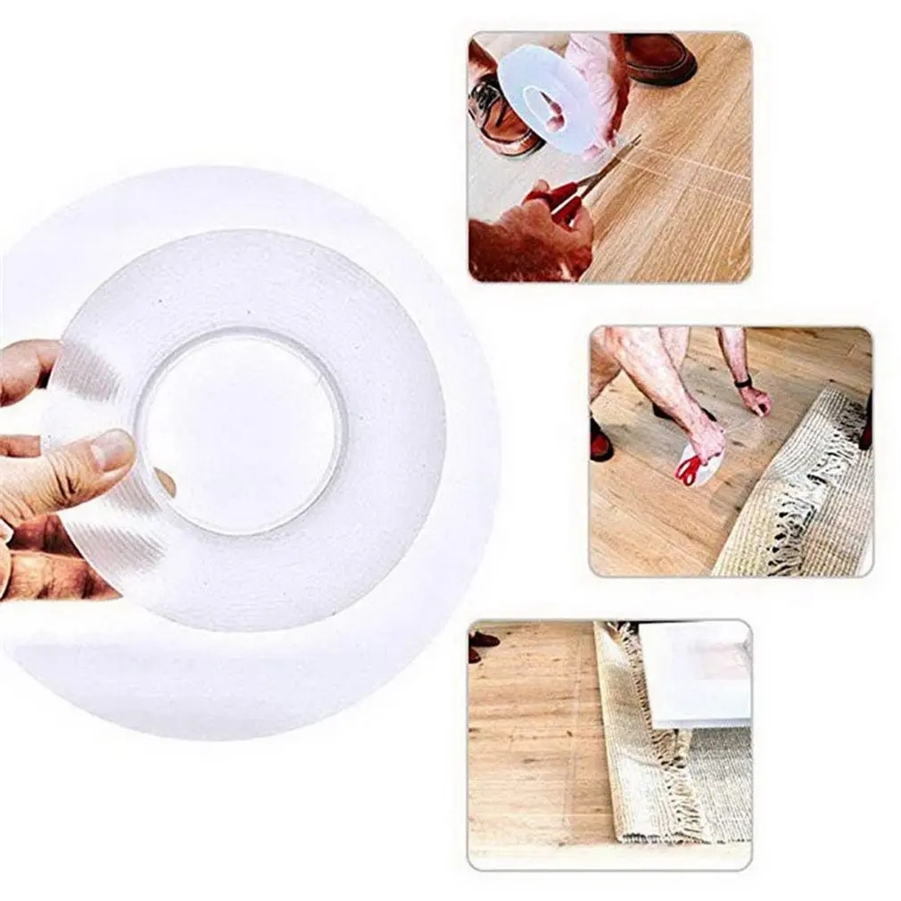 

Grip Tape Nano adhesive Tape Traceless Magic Film Household Daily Use Rubber Pad Sticker Multifunctional Phone Holder 1M 3M 5M