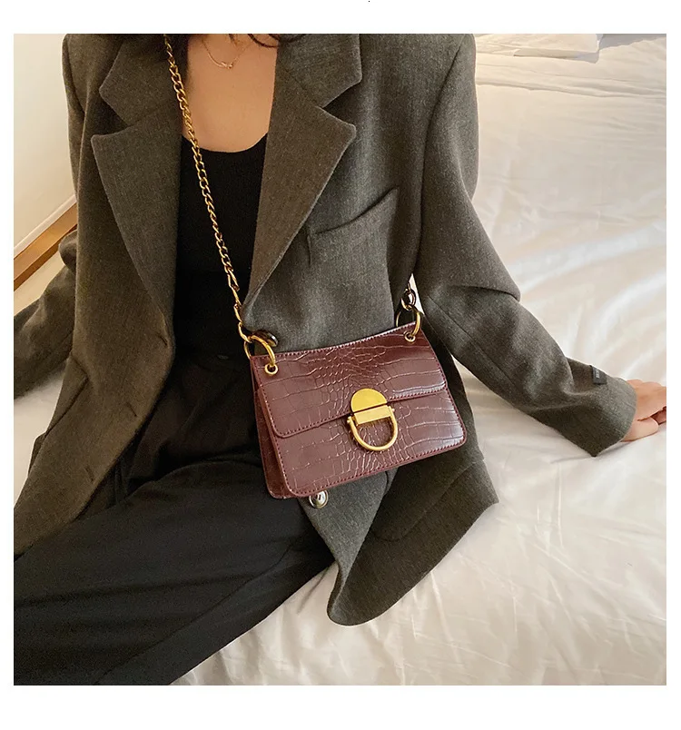 Женские сумки через плечо из кожи аллигатора, роскошные дизайнерские женские сумки через плечо