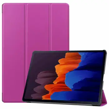 

Magnetic Trifold Leather Case Tablet Folio 3 Fold For Samsung Galaxy Tab S7 Plus 12.4 T970 T975 20PCS/LOT