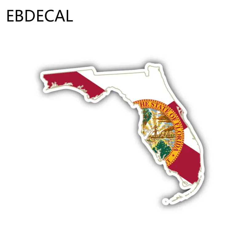 Ebdeckle креативная карта штатов США флаг машина бампер окно переводные наклейки для