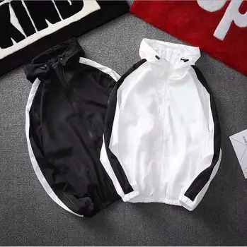 

Sportwear Jacket Spring Autumn Thin Military Windbreaker Hooded Zipper Jackets Mens Outwear Sunscreen Coats