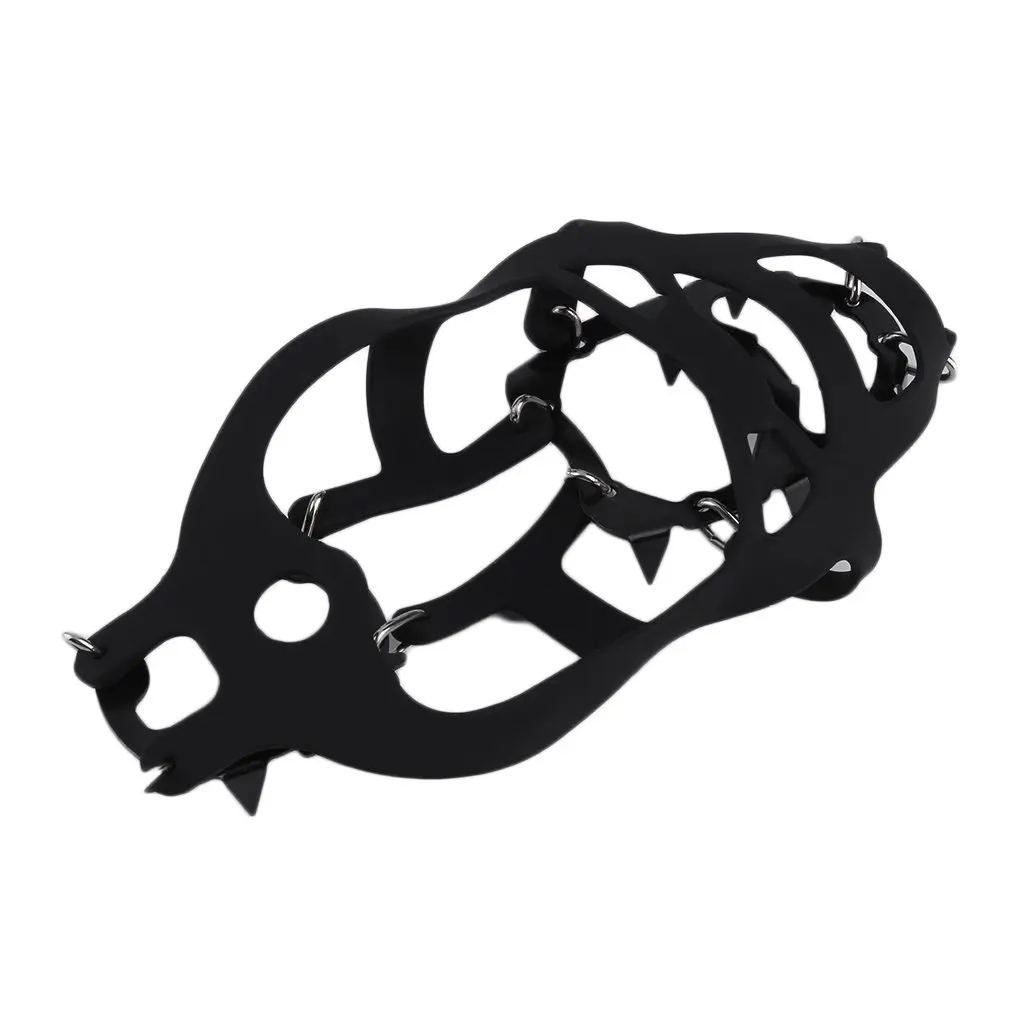 Походная альпинистская горная 18 зубов Нескользящая накладка на подошву для альпинизма противоскользящие бахилы шипованные протекторы скобы м/л монтаж