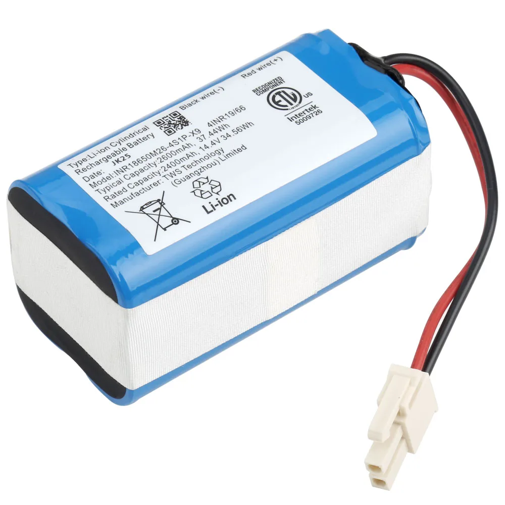 Original 14.4v 2600mah li Ion Bateria Recarregável para Ilife a4 A4s V7s a6 V7s Mais Robô Aspirador de pó Ilife - Image 6