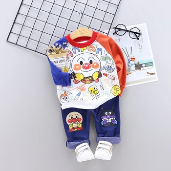 

Toddler Baby Boys Girls Clothes Sets 2019 Autumn Cartoon T Shirt Pants Children Casual Costume For Infant Baby Clothing Sets