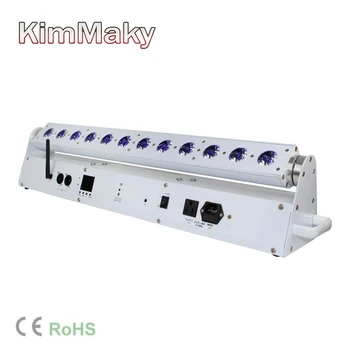 

stand dj led wall washer remote battery pack dmx wash DMX Wireless Battery Powered LED Par Light RGBWA+UV 6in1 Color Led Wash Li