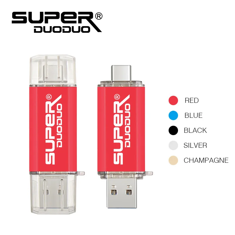Популярный USB флеш-накопитель type-C, высокоскоростной USB 2,0, флеш-накопитель, телефон, OTG, USB флеш-карта памяти, 64 ГБ, 32 ГБ, 16 ГБ, 8 Гб