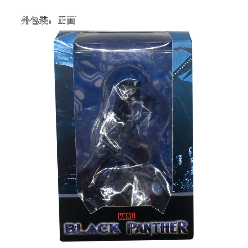 Черная модель пантера Marvel Cute Garage Kit Infinite War аниме украшение Подарочная игрушка