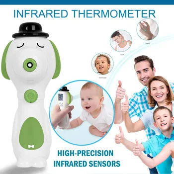 

градусник для тела Non-contact Forehead Thermometer LED Digital Display Infrared Thermometer Cute Dog Shell термометр new 50*
