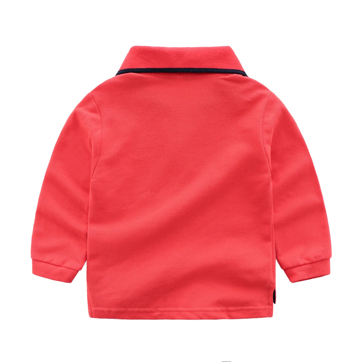 Одежда для малышей; новые весенние товары; детская рубашка; детская одежда в Корейском стиле; чистый хлопковый пуловер с отложным воротником для мальчиков