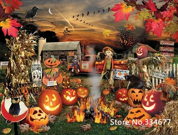 

pumpkin lantern Creative gift for Embroidery Needlework 14CT Counted Unprinted DIY Cross Stitch Kits Handmade Art Wall Decor