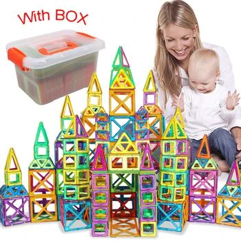 

Big Size Magnetic Blocks Designer Building Constructor Toys Magnetic Educational Toys Kids Birthday Gifts Early Education Props