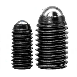4-30pcs Hex Hexagon Socket Ball Point Set Screw Carbon Steel M2/M3/M4/M5/M8/M10/M12 Spring Ball Plunger Set Screw
