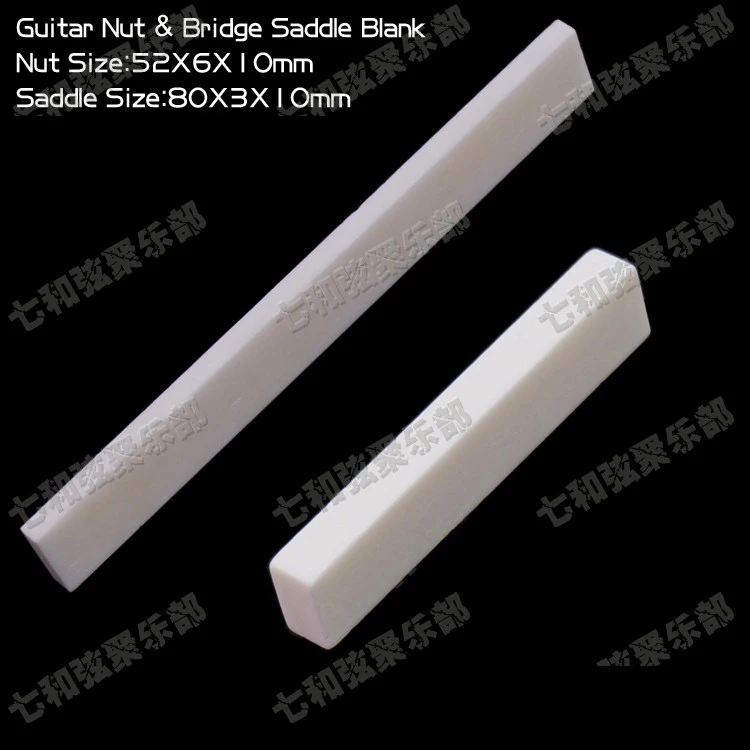 Bone Bass Guitar Nuts and Bridge Saddle Blank for Acoustic Classical