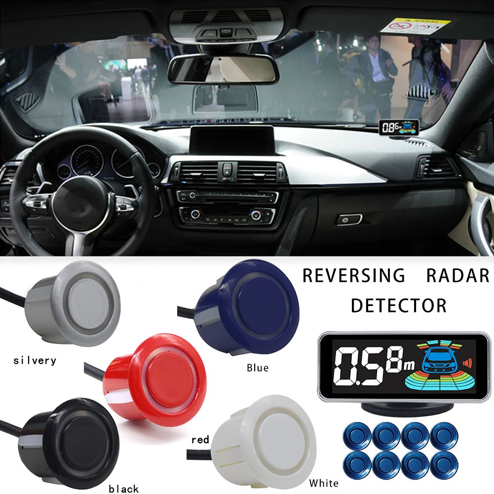 

Car Parking Sensor 8 Sensors Car Parking Sensor Car Detection Parking Assistance Car Reversing Radar Parking System