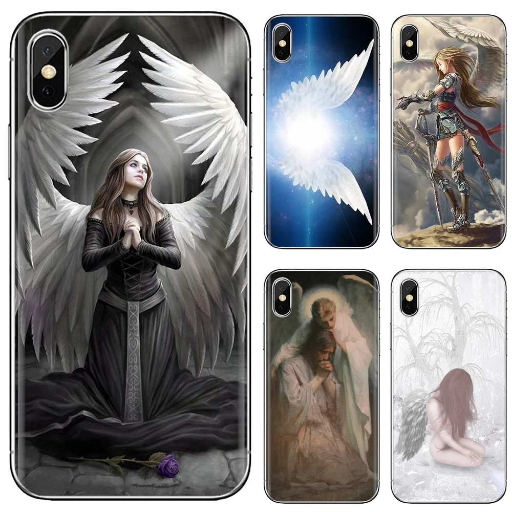 Soft Shell Case Luxury Anime Fantasy Girl Wings Angel For Samsung