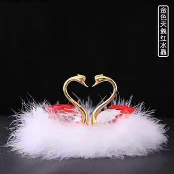 

New Style Crystal Car Alloy Swan Perfume Seat Decoration Car Interior Decoration Car Workbench Decoration Without Perfume 2020