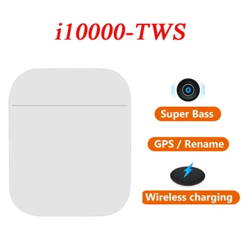 

i10000 TWS Bluetooth 5.0 In-Ear Smart Sensor Wireless Headset Black and White Headphones Pop-up Headset Pk i5000 i9000 i1000