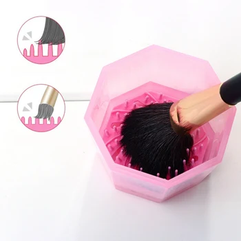 

Silicone Makeup Brush Cleaner & Drye Box Cosmetic Brush Washing Tool Makeup Brushes Drying Rack Brush Organizer