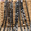 Pierre naturelle cylindre étoile amour coeur carré perles noires hématite perles plates rondes en vrac pour femmes hommes bijoux bricolage vente en gros ► Photo 1/6