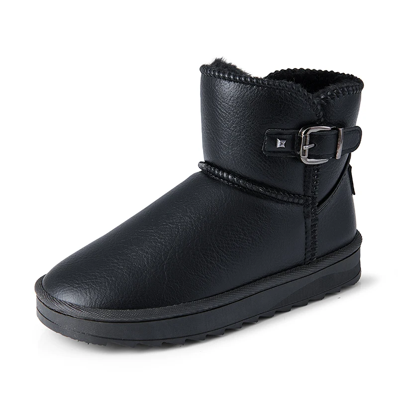 

Winter Child Martin Boots Shoes Boys Brand Cortex Snow Boots Children Fluffy Plush Warm Ankle Baby Girls Black Sport Shoes