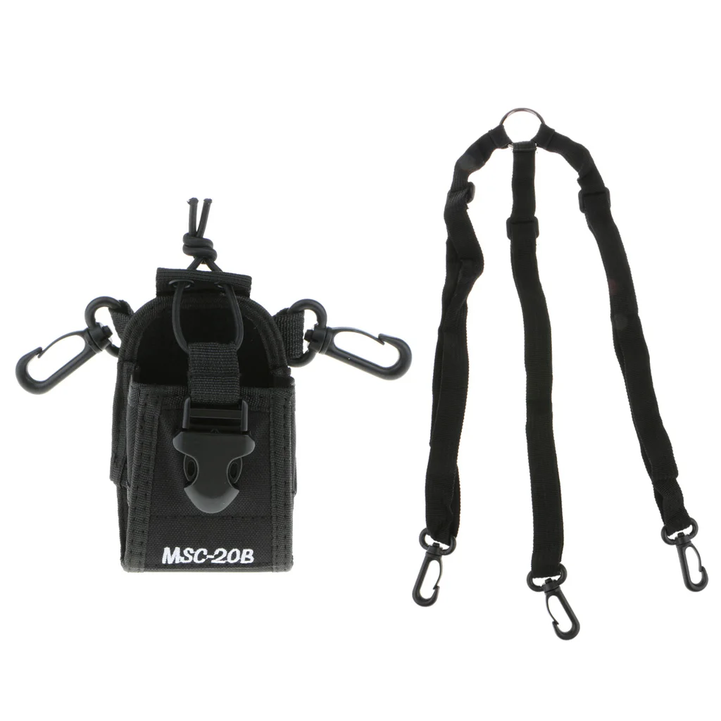 3 in 1 Multifunction Radio Holder Holster Case Pouch Bag For Yaesu Motorola