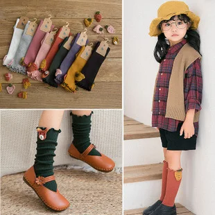 Spring And Autumn New Style Followed by Smiley Faux Edge Standard Massage Footbed No-show Socks Children Spring And Summer-Cotto