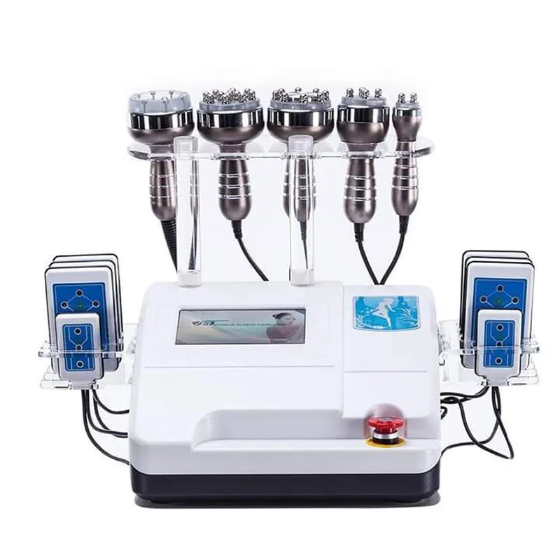 New Promotion 6 in 1 40K Cavitation RF Slimming Radio Frequency Vacuum Lipo Laser Lipolaser Liposuction Machine | Красота и здоровье