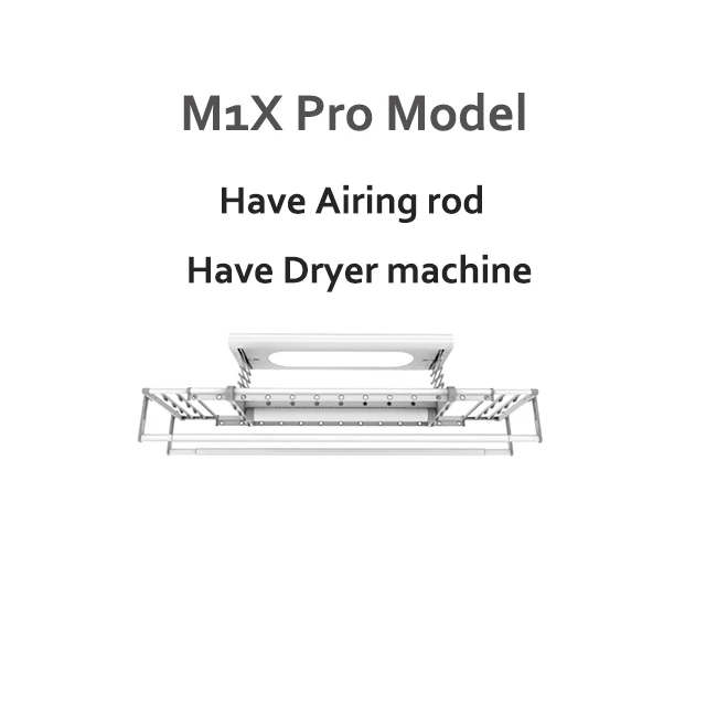 M1X Pro Xiaomi MR BOND Смарт вешалка машина с сушкой M1X Pro грузоподъемность 30 кг работать с Mijia приложение с проветриванием стержень для умного дома - Цвет: M1X Pro