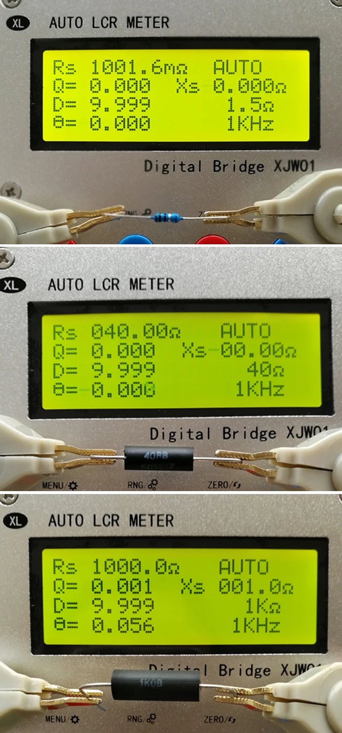 DIY kits XJW01 digital bridge 0.3% LCR tester resistance inductance capacitance ESR Meter