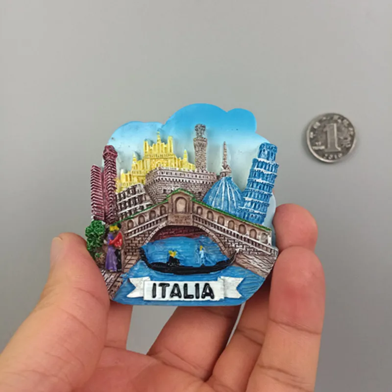 World Fridge Magnet Fridge Magnets Italy Rome Resin Fridge Magnet Sticker World Travel Souvenir Magnetic