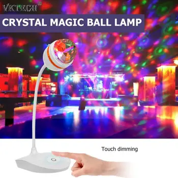 

USB Rechargeable Projection Lamp Touch Switch Stage Light 3LED RGB LED Stage Lights DJ Party Club Dance Disco Lighting