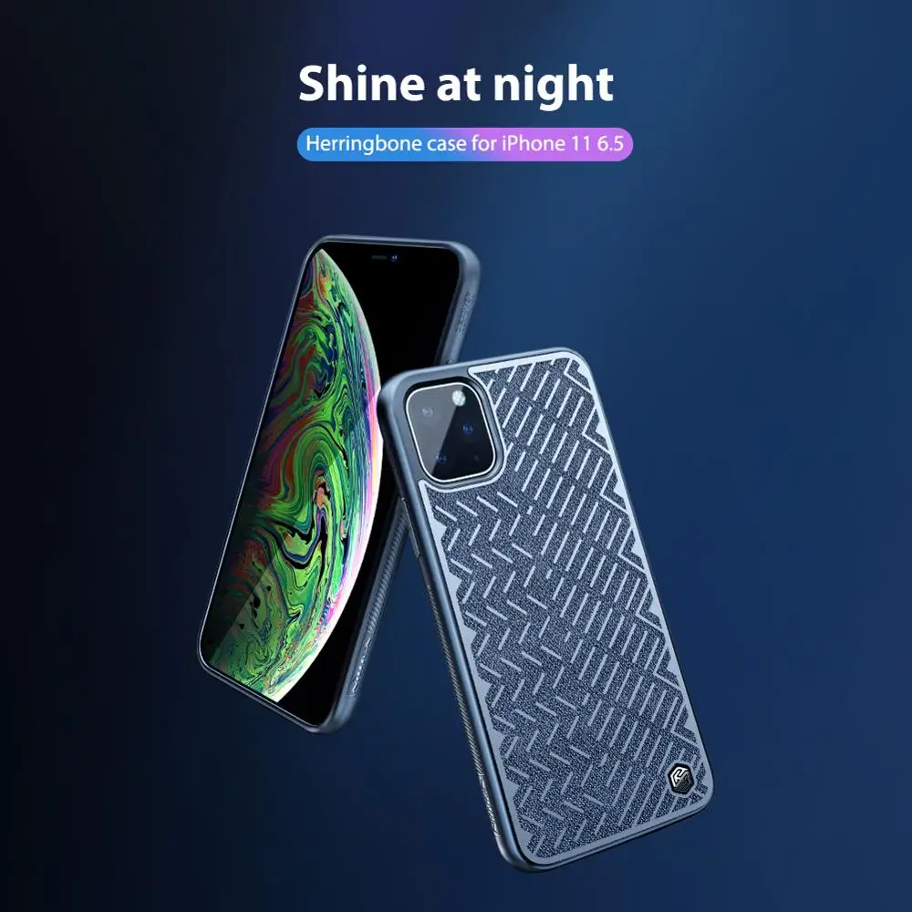 Для iPhone 11 Pro Max чехол Nillkin Shine at Night задняя крышка Простая текстура мягкий край ТПУ чехол для телефона iPhone 11 Pro Max чехол