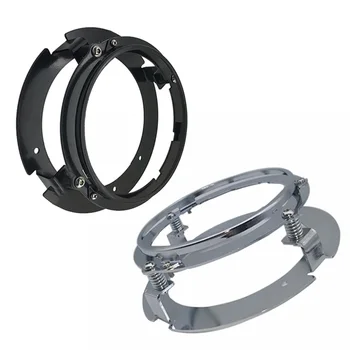 

Black/Chrome 5 3/4inch Motorcycle Round Headlight Ring Mounting Bracket Ring for 5.75-Inch LED Headlights