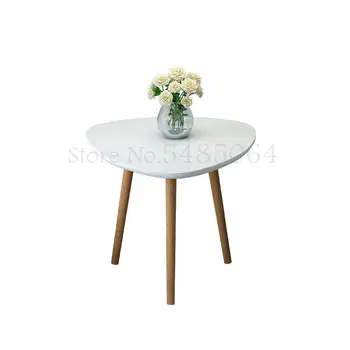 

Nordic Solid Wood Small Round Table Simple Mini Household Combination Coffee Table Modern Creative Leisure Bedroom Triangle