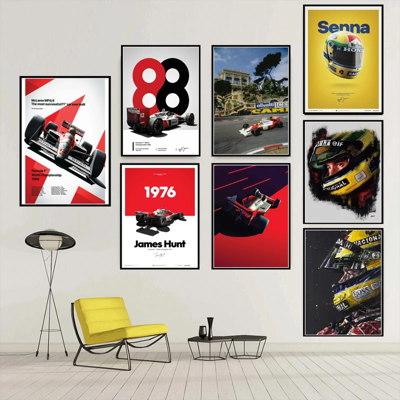 Ayrton Senna - Limited Edition Print. Ayrton Senna Wall Art, Formula 1