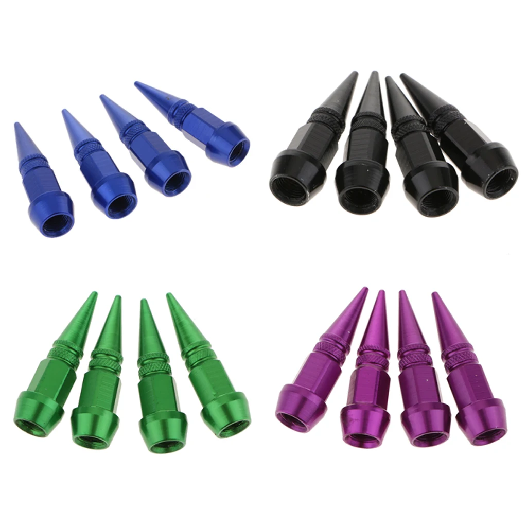 16 Pieces Spike Wheel Tire Valve Stem Car Truck Air Caps Covers 45mm