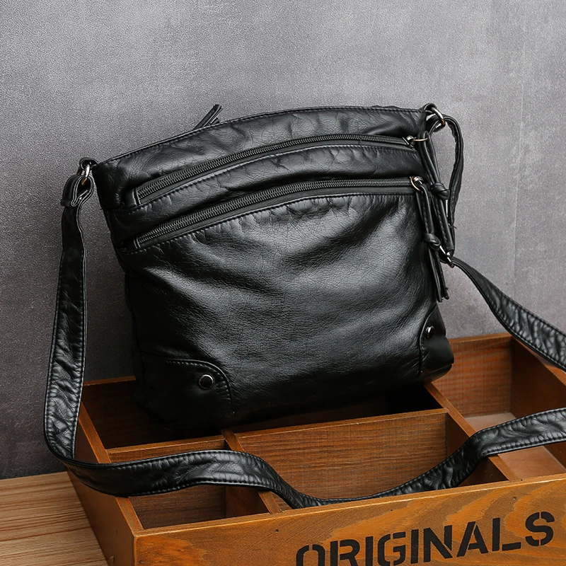 Зимний стиль Bolsas, роскошные женские сумки из мягкой кожи, дизайнерские сумки с несколькими карманами через плечо, сумки на плечо для женщин